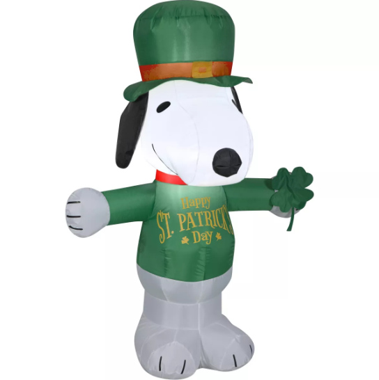 Inflatable St. Patrick's Snoopy 